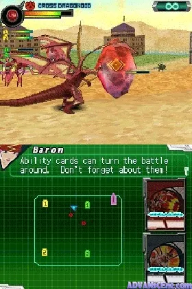 Bakugan Battle Brawlers DS - Defender of the Core (Japan) screen shot game playing